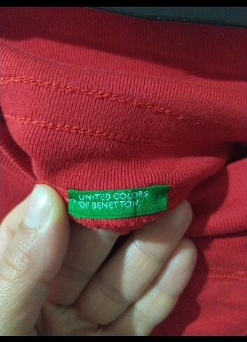 7 Yaş Beden kırmızı Renk Benetton şortlu etek