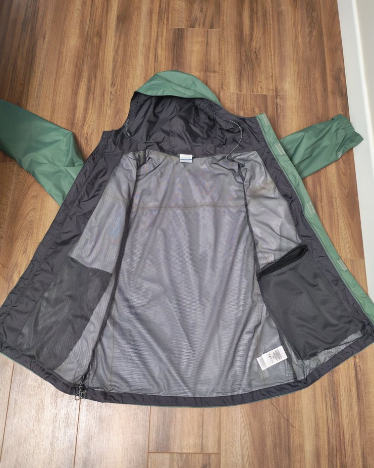 Columbia Erkek Yeşil Kapüşonlu Yağmurluk - Görsel 4