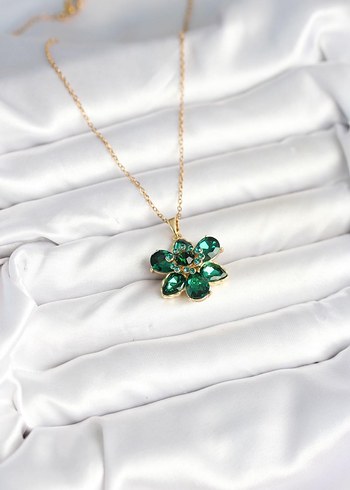swarovski Swarovski İdyllia Yeşil Çiçek Kolye