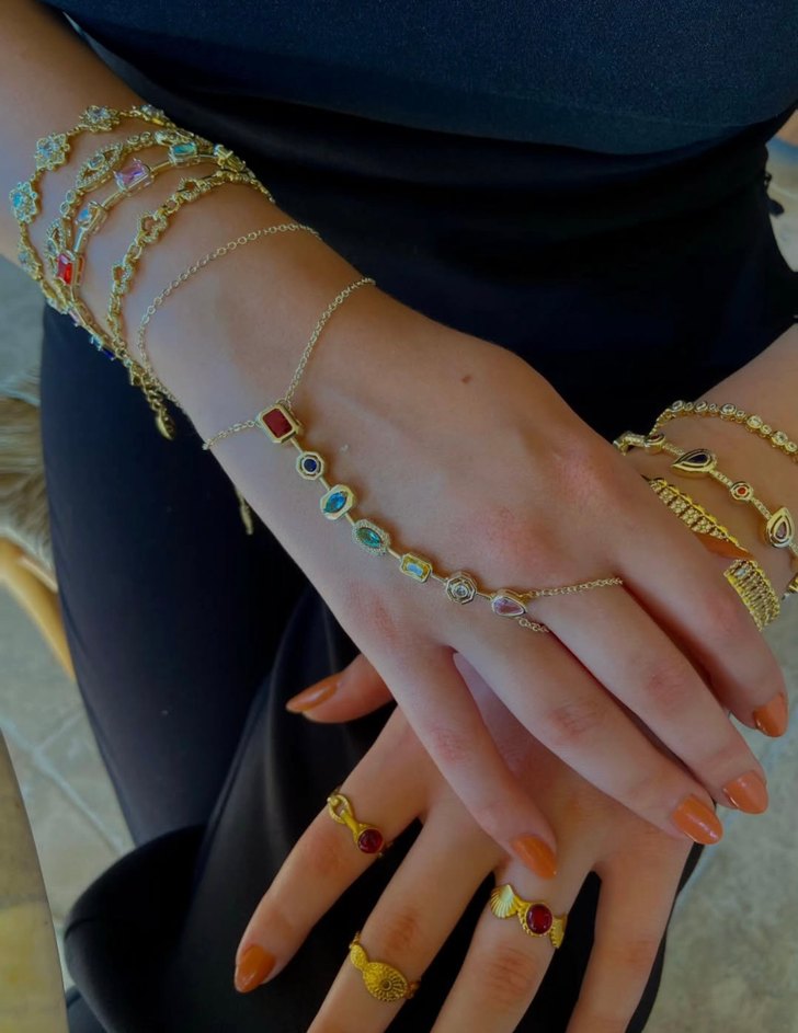 Çakra Renkli Zirkon Taşlı Şahmeran - Görsel 2