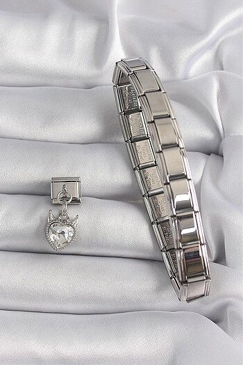 Nomination Sallantılı Şeytan Kalp Charm