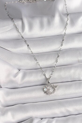 swarovski Zirkon Taş İşlemeli Sinek Kuşu Kolye