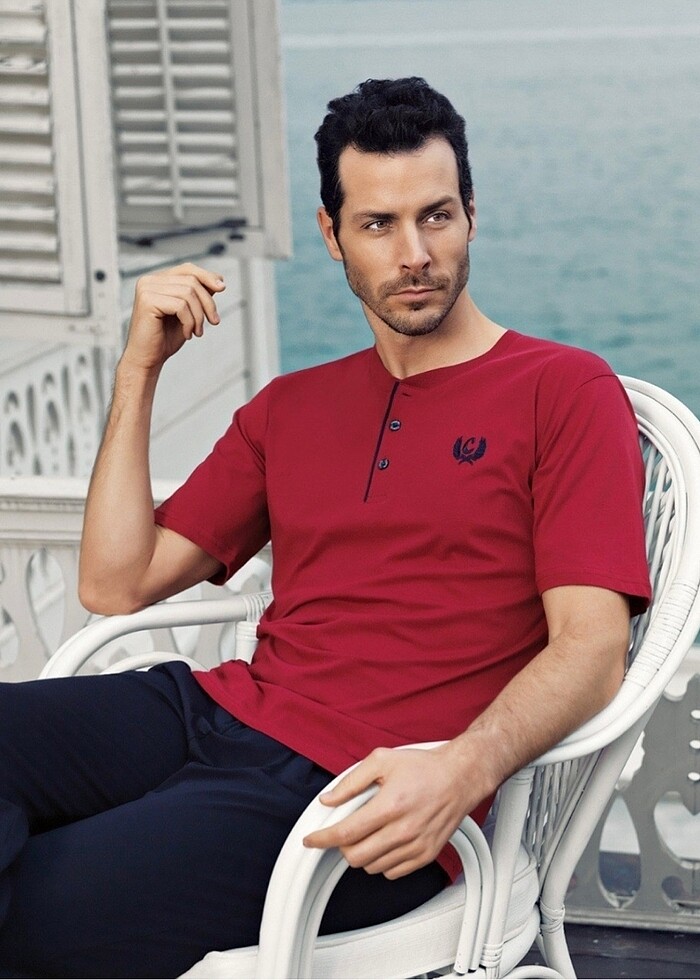 Erkek 5?li Robdöşambırlı Çeyizlik Pijama Takımı - Görsel 2