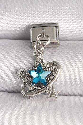 Nomination Sallantılı Mavi Taşlı Charm