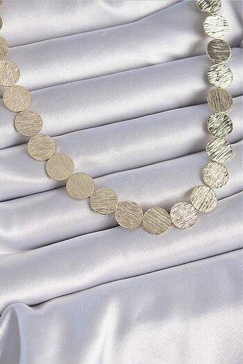 Zara Daire Plaka Model Gold Vip Seri Kolye