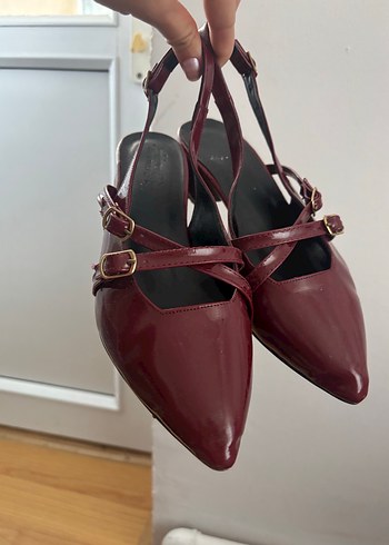 Bordo çanta Charmlı ve Ayakkabı - Görsel 5