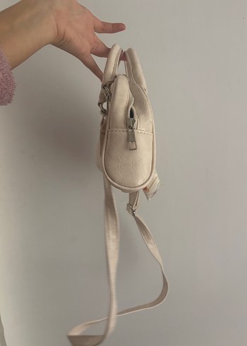 Bej Fiyonk Detaylı Bohem Kadın Çanta - Görsel 2