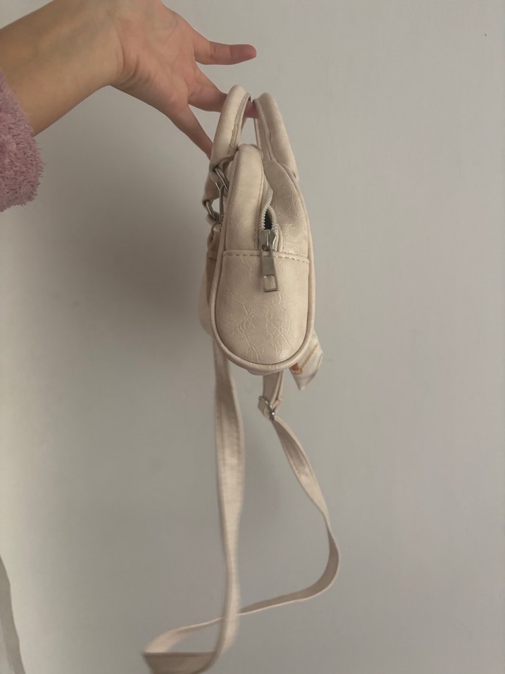 Bej Fiyonk Detaylı Bohem Kadın Çanta - Görsel 2