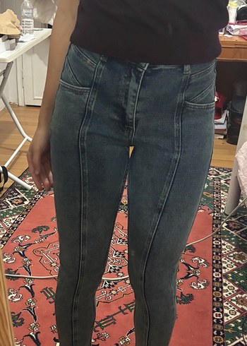 Kadın Dar Kesim Kot Pantolon - Görsel 3