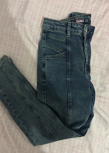 Kadın Dar Kesim Kot Pantolon - Görsel 8