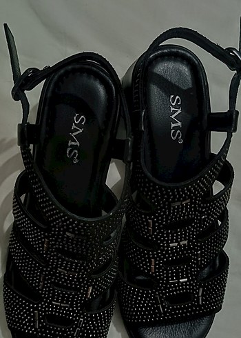 Siyah Blok Topuklu Kadın Ayakkabı - Görsel 7