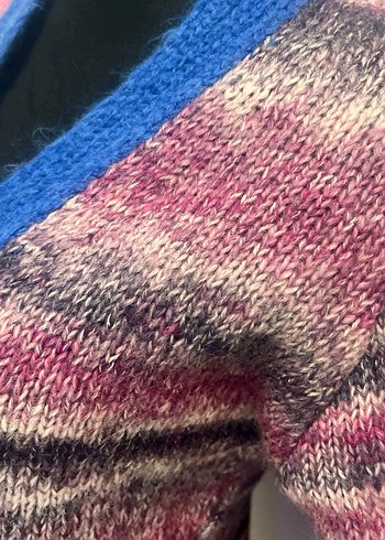 Kadın Çok Renkli Triko Hırka - Görsel 3