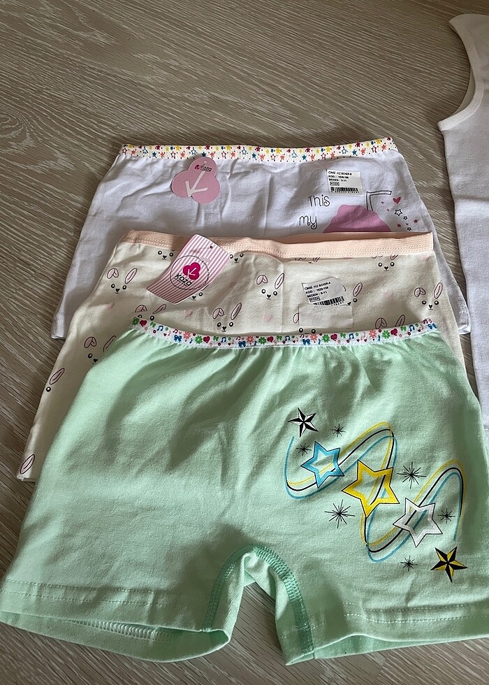 Kız çocuk boxer ve atlet - Görsel 2