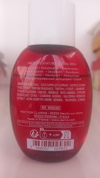  Beden Renk Clarins Eau Dynamisante Deodrant