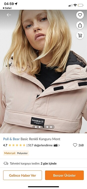 Pull and bear kanguru mont