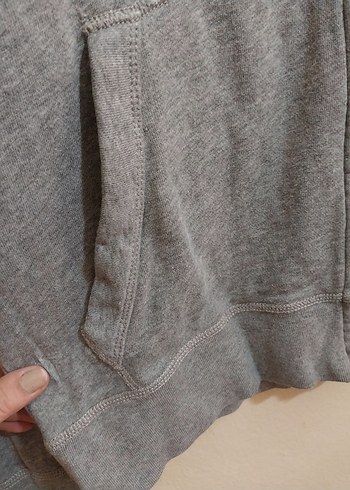 m Beden GAP Gri Fermuarlı Erkek Sweatshirt