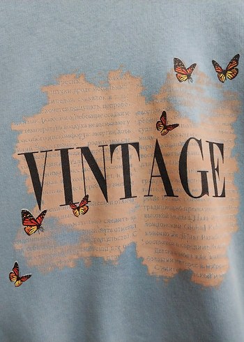 American Vintage i Vintage Baskılı Sweatshirt