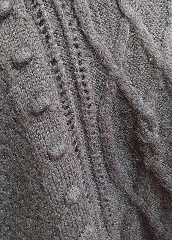 universal Beden siyah Renk H&M boğazlı panço