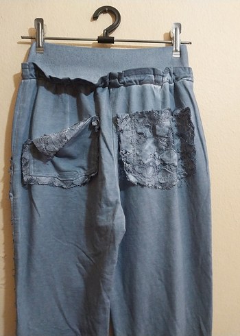 Eskitme dantelli pantolon - Görsel 4