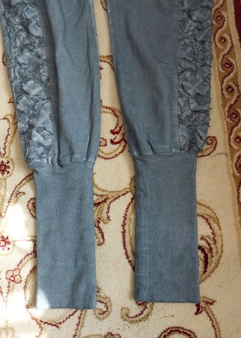 Eskitme dantelli pantolon - Görsel 6