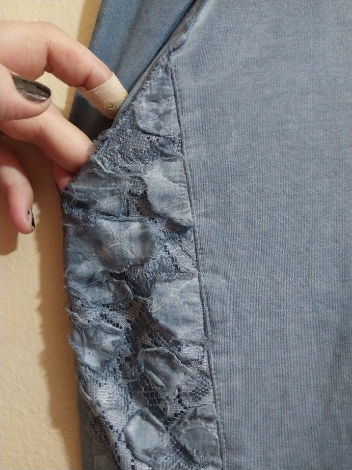 Eskitme dantelli pantolon - Görsel 3