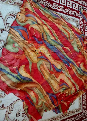 İpek plaj elbisesi pareo - Görsel 8