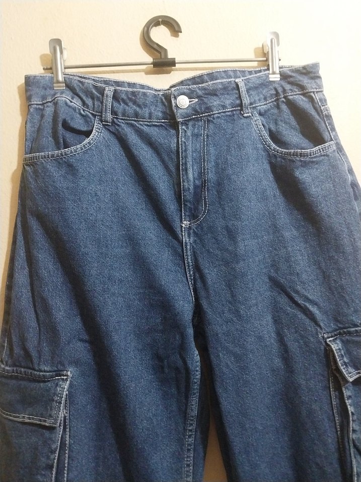 Bershka kargo kot pantolon - Görsel 3