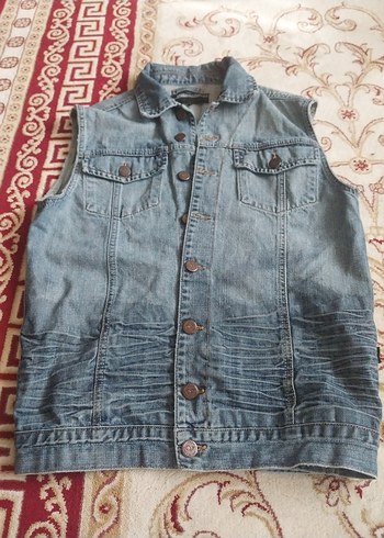 Vintage  kot yelek - Görsel 7