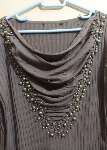 Fashion  taşlı bluz - Görsel 3