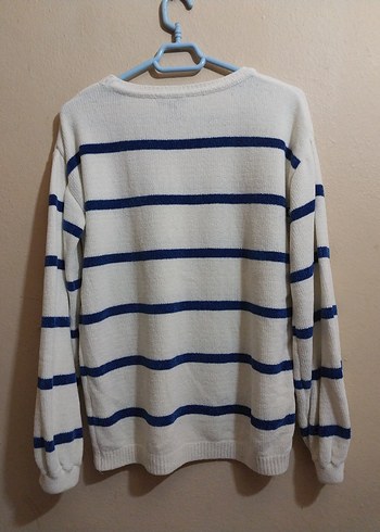 MAVİ kadife kazak - Görsel 6