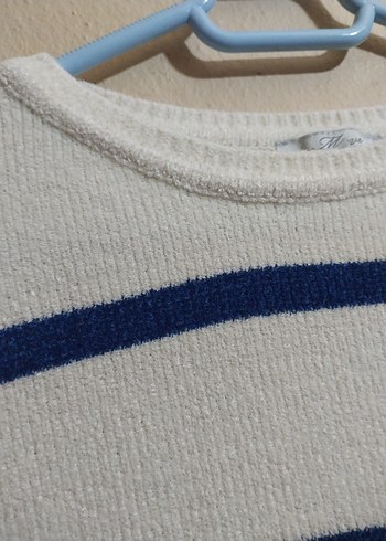 MAVİ kadife kazak - Görsel 3