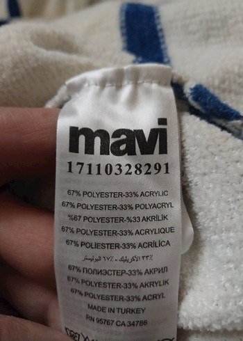 MAVİ kadife kazak - Görsel 8