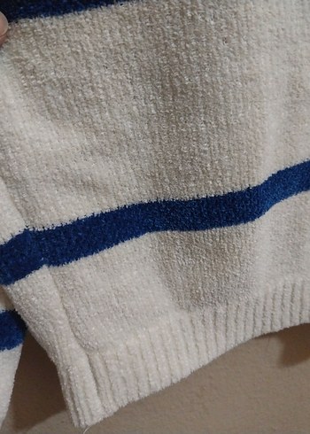 MAVİ kadife kazak - Görsel 5