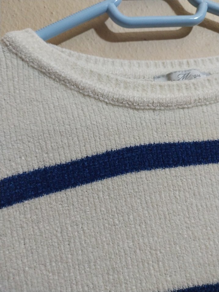 MAVİ  kadife kazak - Görsel 3