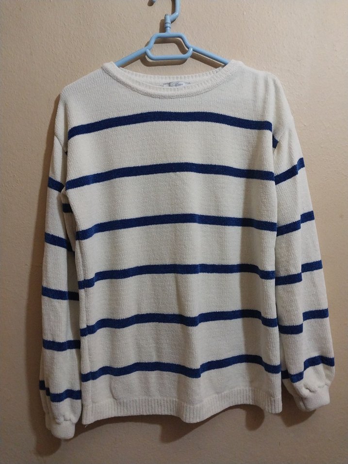 MAVİ  kadife kazak - Görsel 2