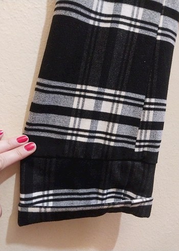 Setre ekoseli kaban - Görsel 7