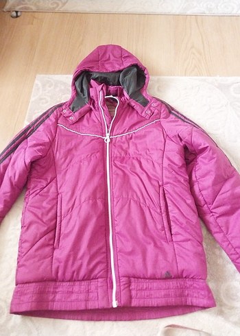 Mor Kadın Spor Kışlık Fermuarlı Ceket - Görsel 8