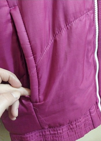 Mor Kadın Spor Kışlık Fermuarlı Ceket - Görsel 4