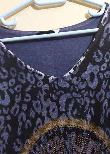 WHİP Design leopar taşlı bluz - Görsel 3