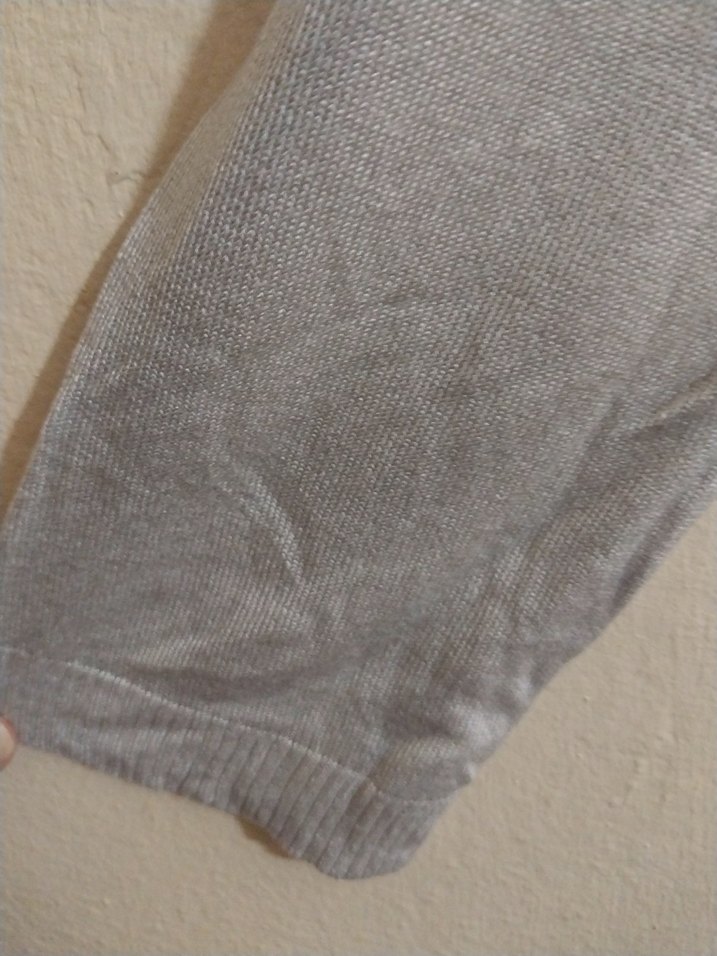 Taşlı crop hırka - Görsel 5