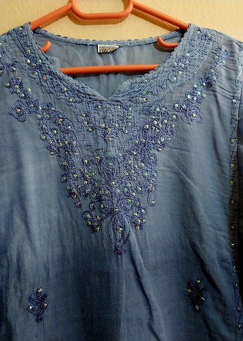 American Vintage İNDİA pul işlemeli bluz