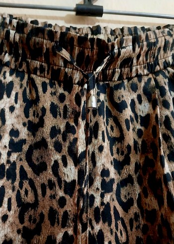 Zara ZARA leopar saten pantolon