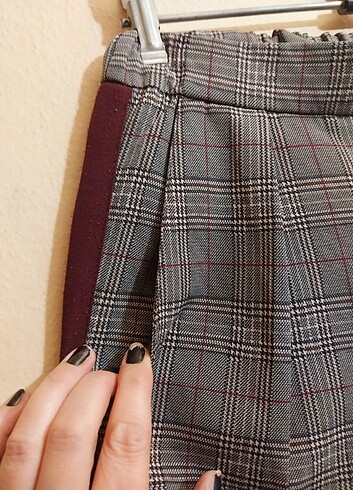 Pull&Bear ekoseli pantolon - Görsel 2