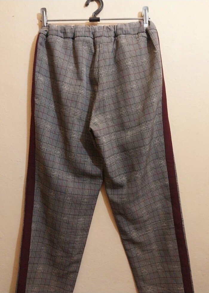 Pull&Bear ekoseli pantolon  - Görsel 4