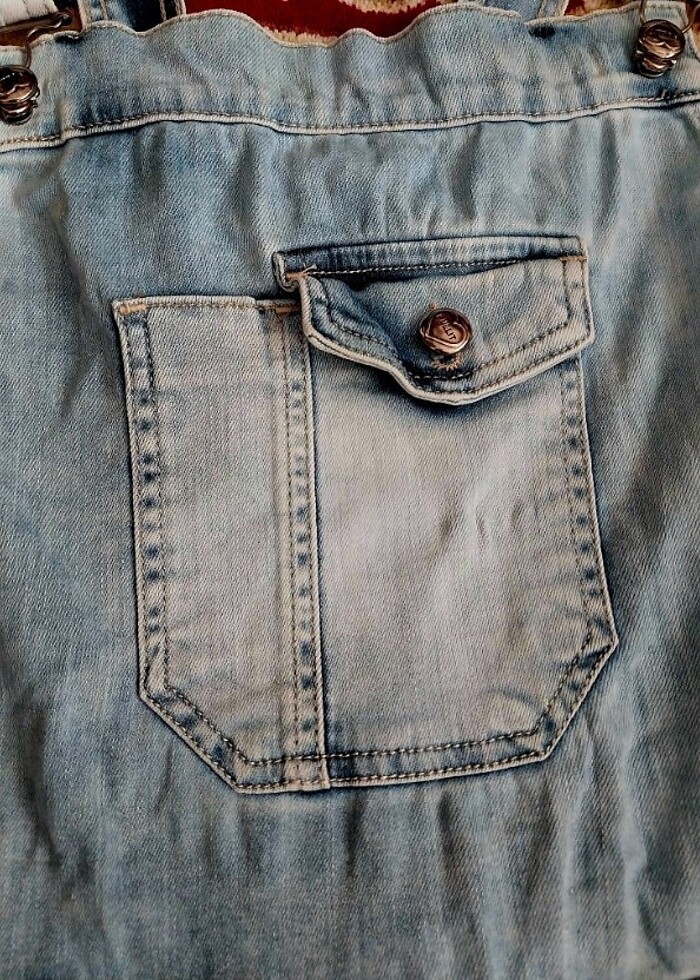 Vintage  kot salopet - Görsel 4