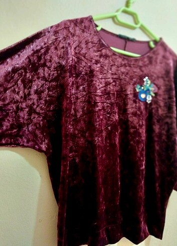 s Beden bordo Renk Journey vintage bluz