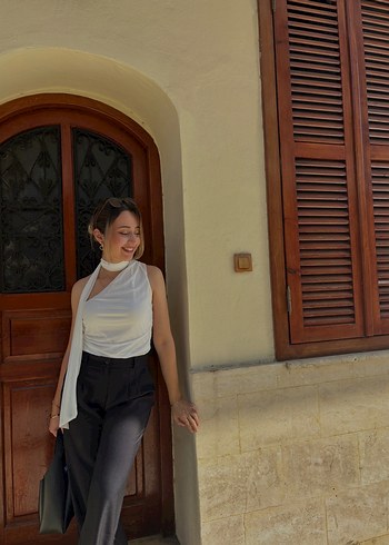 siyah trendyolmilla kumaş pantolon - Görsel 3