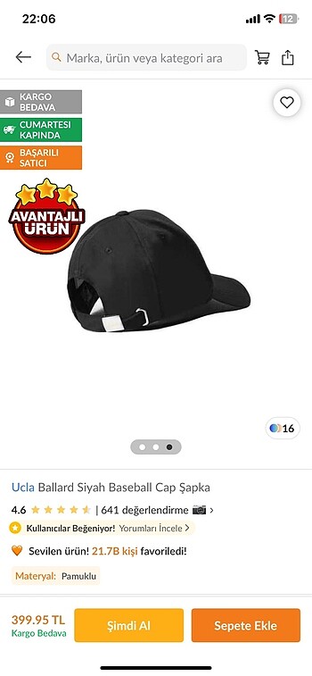Diğer Ucla ballard siyah baseball cap şapka