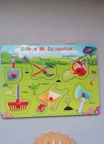 Beden Renk Ahşap kirpi bultak ve ahşap puzzle