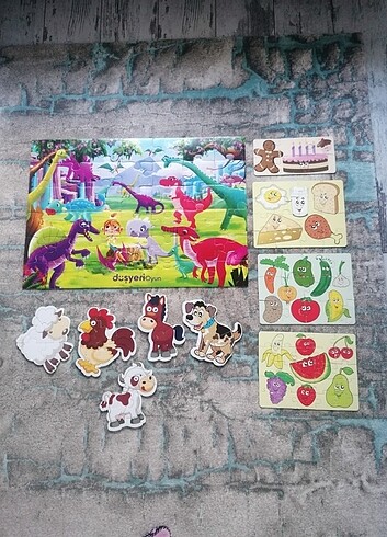 Çocuk Puzzle. Tamamının fiyatıdır 